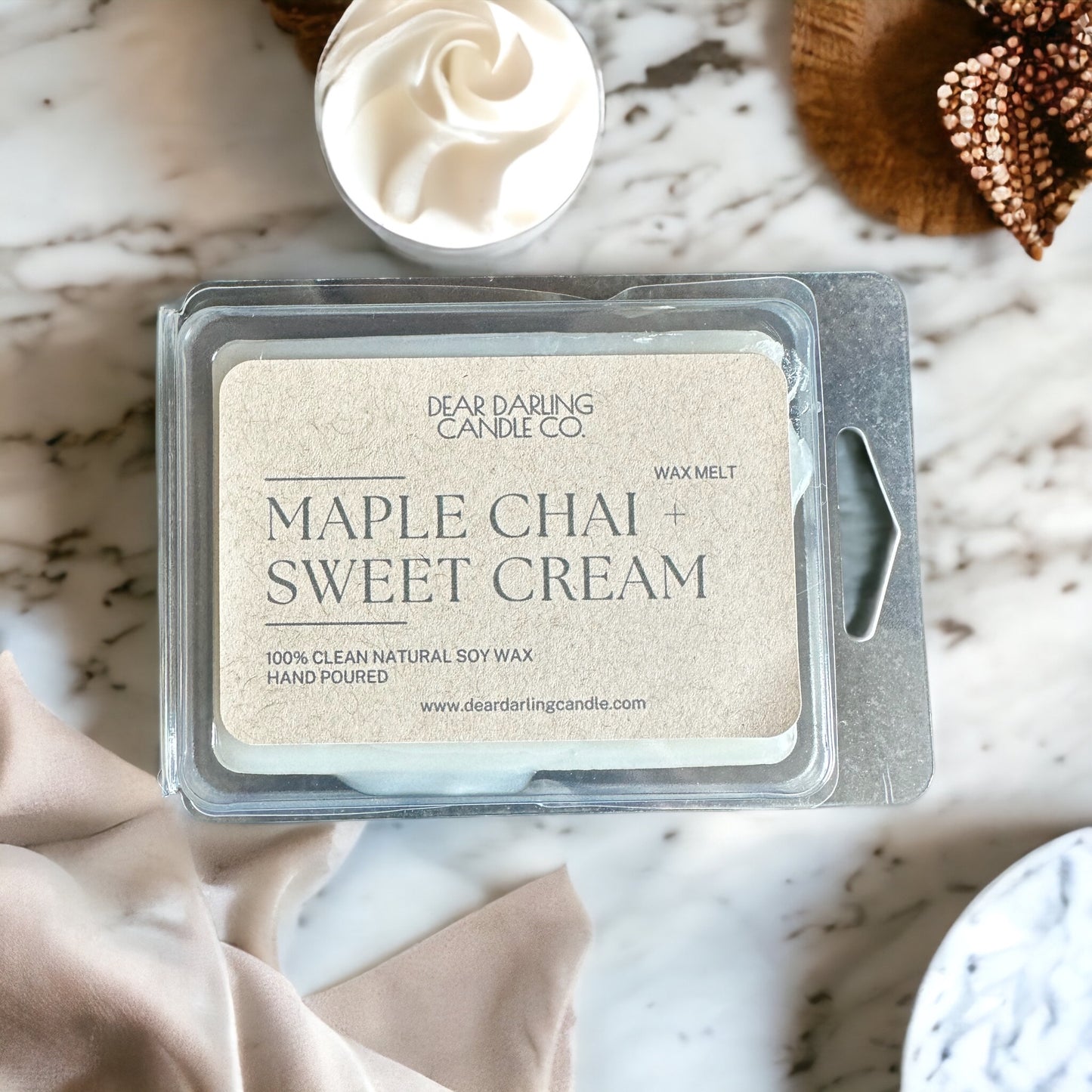 Maple Chai + Sweet Cream Wax Melts 2.5 oz